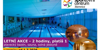 Letní akce "2 hodiny za cenu 1"