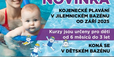 Od září nové kurzy plavání dětí od 6 měsíců