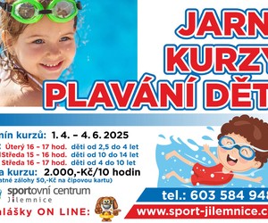 Kurzy plavání dětí ve věku 2,5 - 14 let 